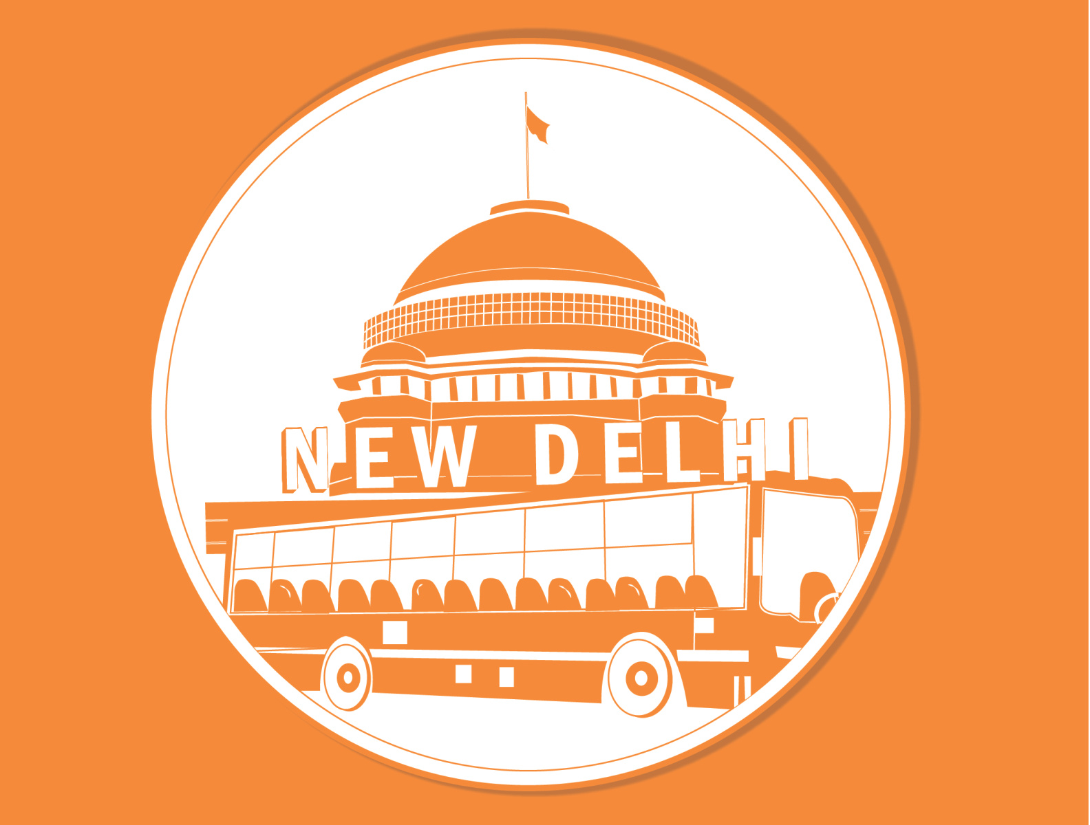 delhi sticker by meghna on Dribbble