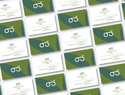 Business Card Design for Eyewear Company branding business card eco friendly eyewear green icon logo logodesign mockups optical sustainable symbol