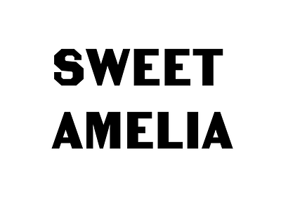 Sweet Amelia font lettering type design typeface typography