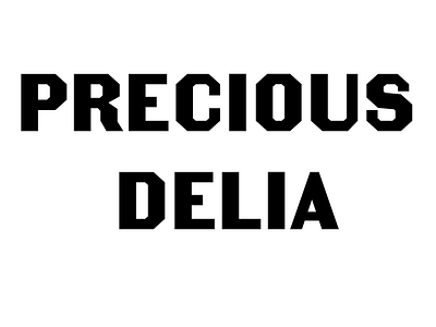 Precious Delia font lettering type design typeface typography