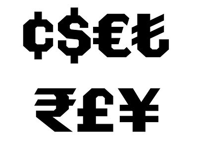 Currency. font lettering type design typeface typography