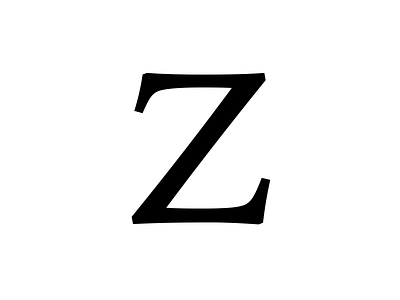 z font lettering type design typeface typography
