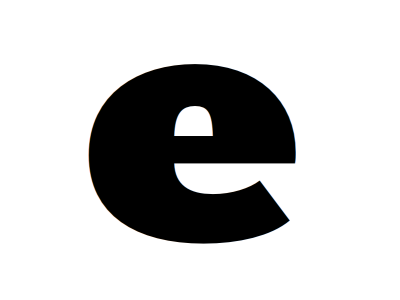 Happy e! font type design typeface typography