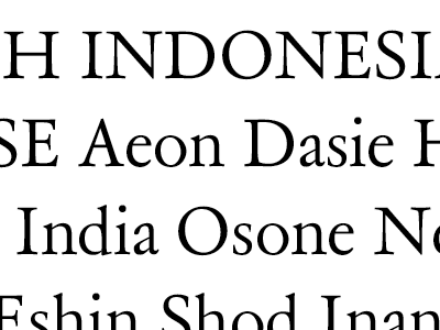 What the world needs is another Garamond.