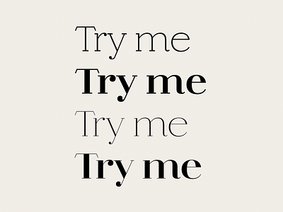 Try me. font lettering type type design