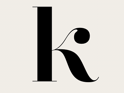 k font lettering type type design