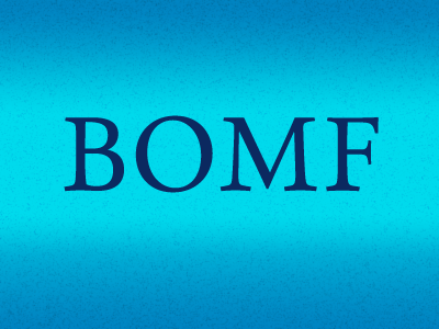 BOMF font lettering type design typeface typography