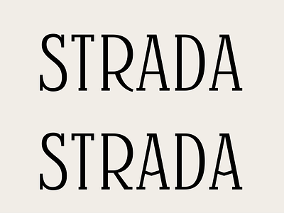 Strada. font font design lettering type type design typography