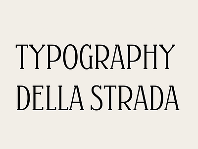 Strada 1 font type type design typography