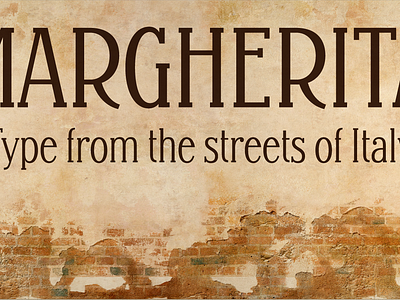 Margherita - New Type font fonts lettering type type design typeface typography