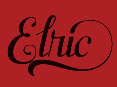 Elric drawing lettering sketch typography