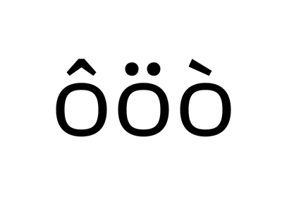 Rhodium – Diacritics