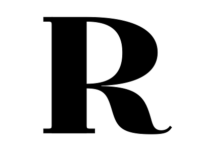 R font lettering type design typeface typography
