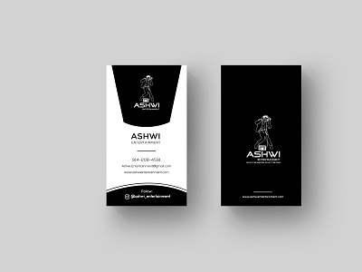 ASHWI BUSINESS CARD branding business card design clean corporate business card creative design design flat logodesign minimal typography vector