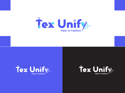 Tex unify Dribbble shot branding creative design design flat illustrator logo logodesign minimal textile design typography vector