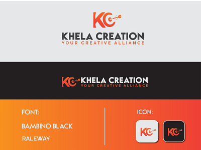 KHELA CREATION LOGO branding corporate logo design creative design flat icon illustration logo logodesign minimal typography