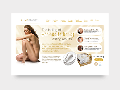 Lumasmooth Website Landing home page homepage landing page marketing campaign ui user interface web design