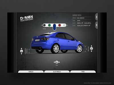 Wheel Demon Interactive Kiosk concept design kiosk ui user interface web design