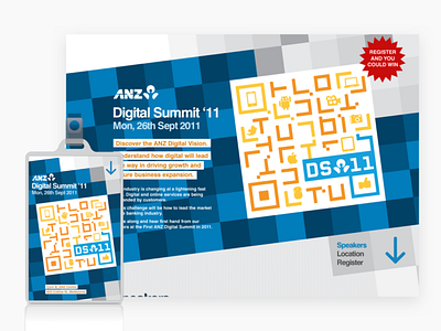 Digital Summit 2011 landing page web design