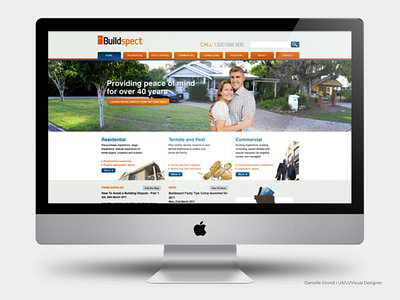 Buildspect website concept 2011 landing page web design