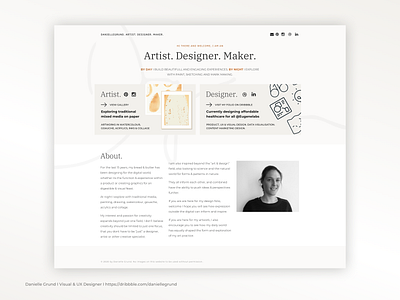 Personal folio play concept design illustration landing page logo personal branding ui user interface web design
