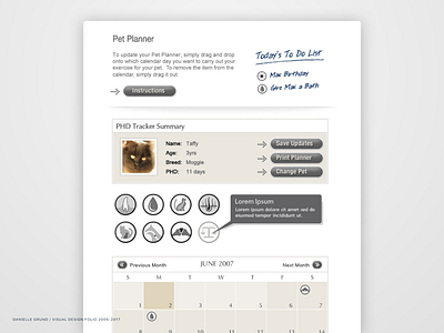 Optimum cat landing page interactive concept (2008).