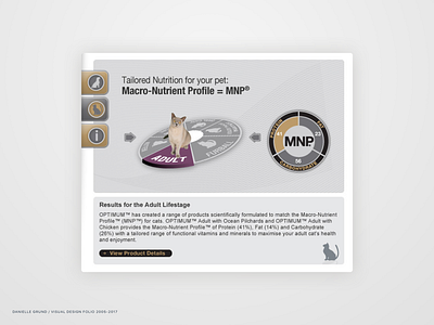 Optimum cat landing page interactive concept panel (2008)