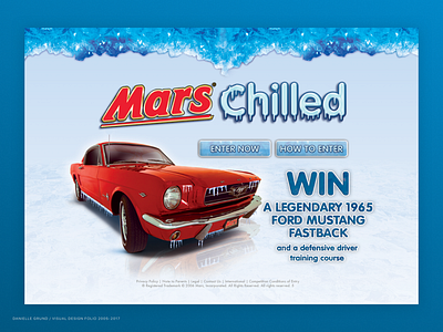 Landing page for Mars chilled campaign 2009