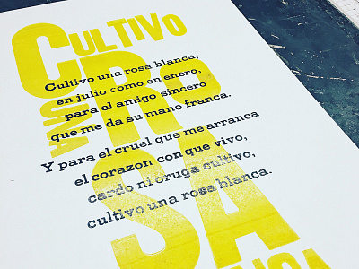 Letterpress Poster