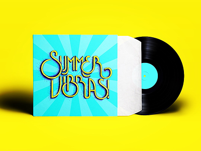 Summer Vibras! album cover brush lettering hand lettering handmade font lettering typography typography art