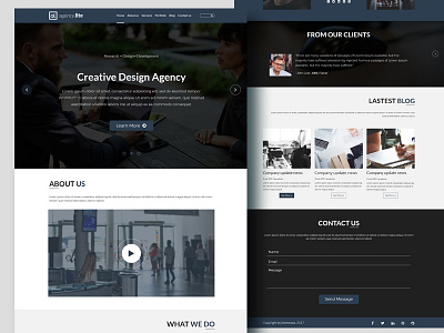 Agency Lite - Agency and Business Template landing page university web design website