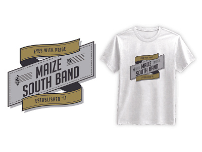 Maize South Band Banner apparel band band nerd banner collegiate music t shirt text
