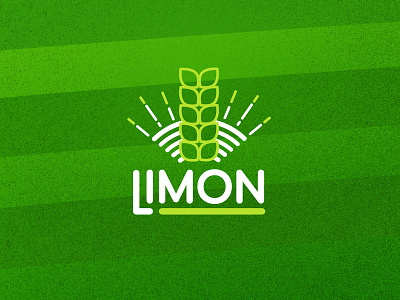 Limon Logo agriculture branding earth farming green hills icon identity illustration logo text texture wheat
