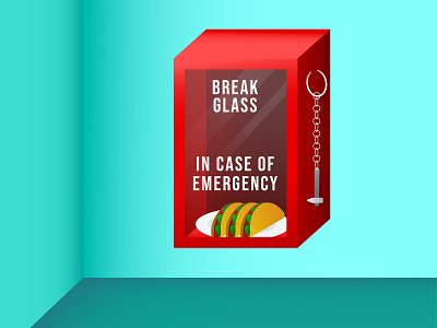 Emergency Tacos color emergency fun glass gradients illustration illustrator tacos