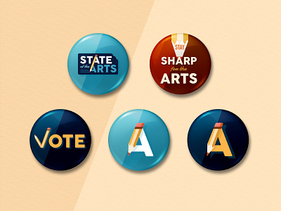 Art Education Campaign Buttons