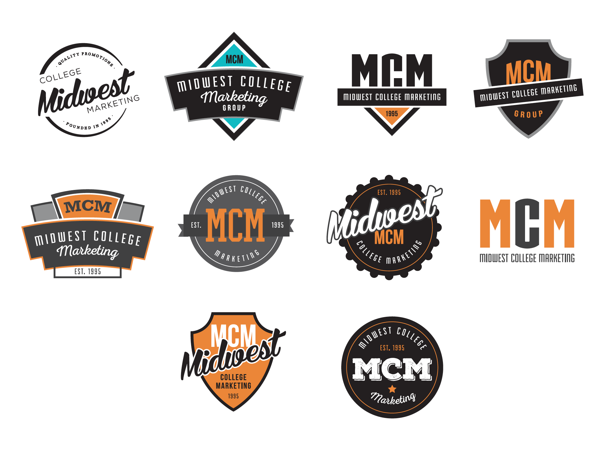 MCM Logo Concepts by Megan Cary on Dribbble