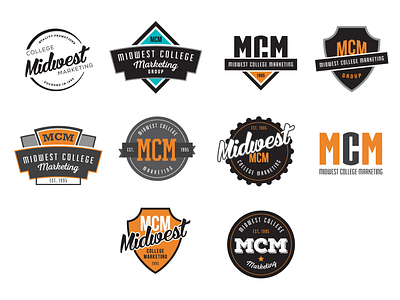 MCM Logo Concepts badge logo badgedesign badges branding concepts logo concepts logo design logo design branding logos