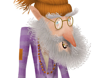 Meneerspinnewijn avatar beard character design crazy island mad nose old man teeth