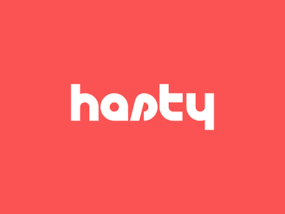 Hasty brand graphic design logo modern stamp sticker
