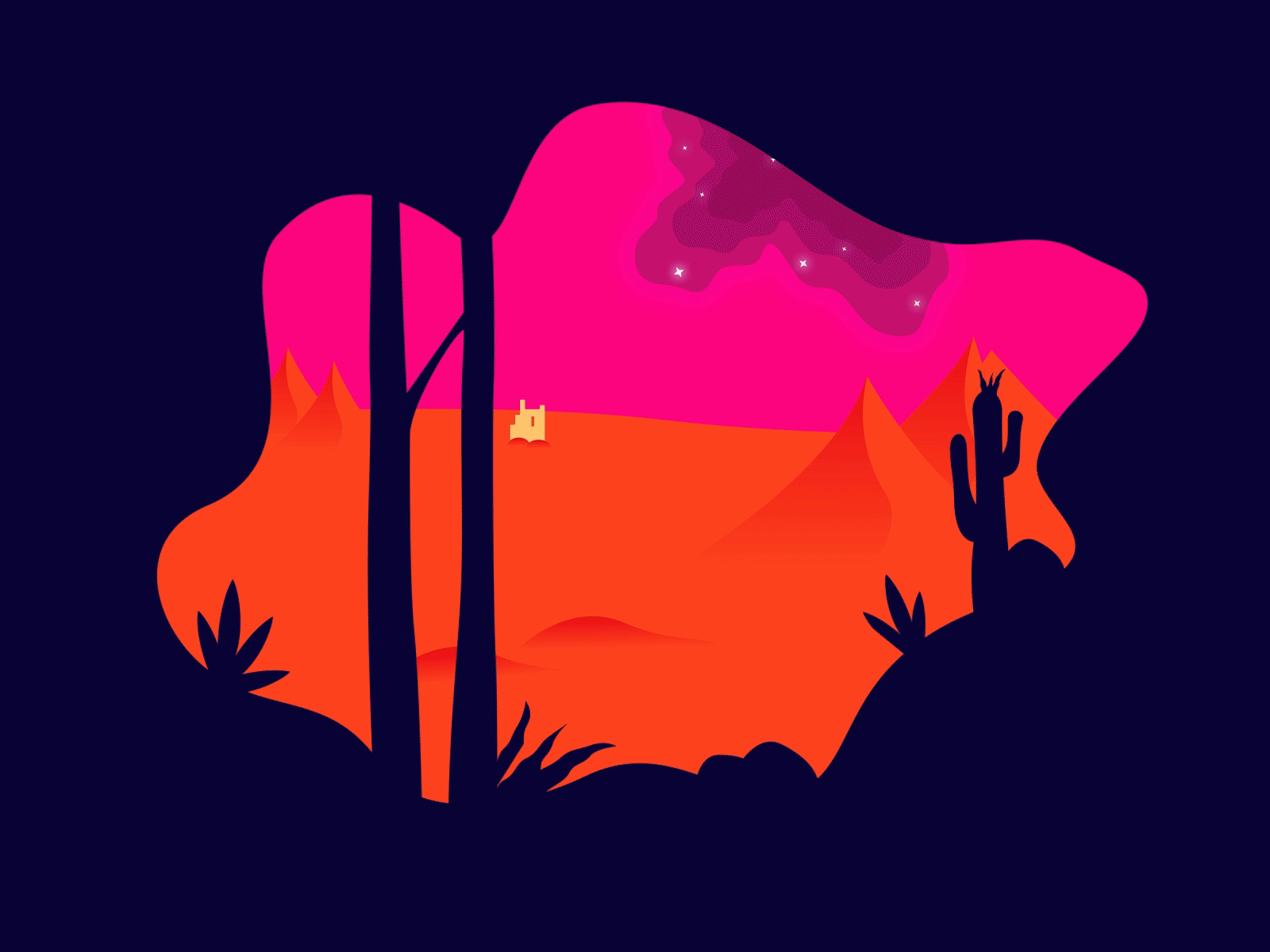 Dune meets Mandy animation design gif gif animation graphic design illustration loop animation loops motion motion design motion graphics visual design