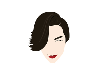 Amanda! brand face illustration logo vector