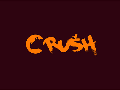 CRUSH Rebrand bird branding crush denver graffiti logo logo design rebrand rhino rino