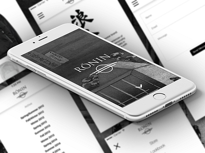 Ronin Division - Mobile Website Redesign assets division mockups ronin ui user experience ux