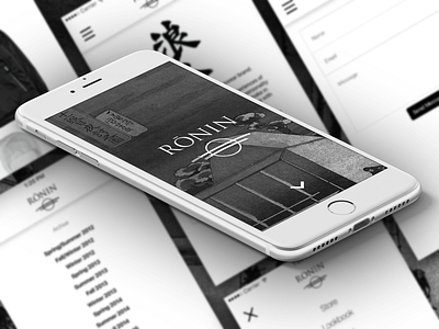 Ronin Division - Mobile Website Redesign