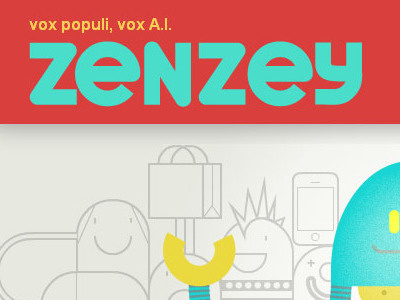 Zenzey2 brand font logo mascot ui web 2.0 webdesign