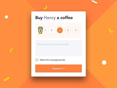 Payment Widget - Buy Me A Coffee