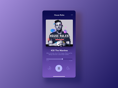 Podcast player audio design mobile mobile app mobile design mobile ui player podcast podcast player product design