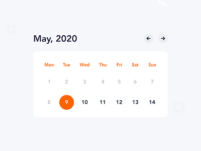 Calendar view 🗓