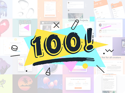 100! 100daychallenge 100dayschallenge finish illustration