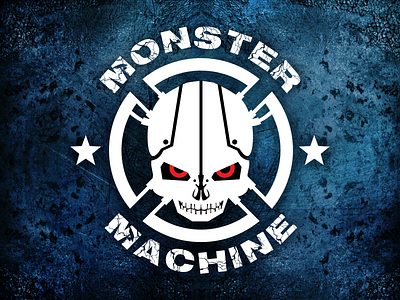 Monster Machine logo branding logo music rock vector